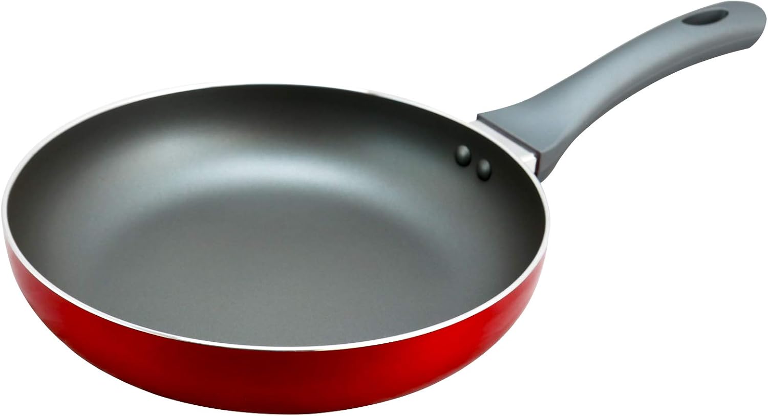 9.5" Oster Herscher Fry Pan in Translucent Red Aluminum with Non-Stick Surface