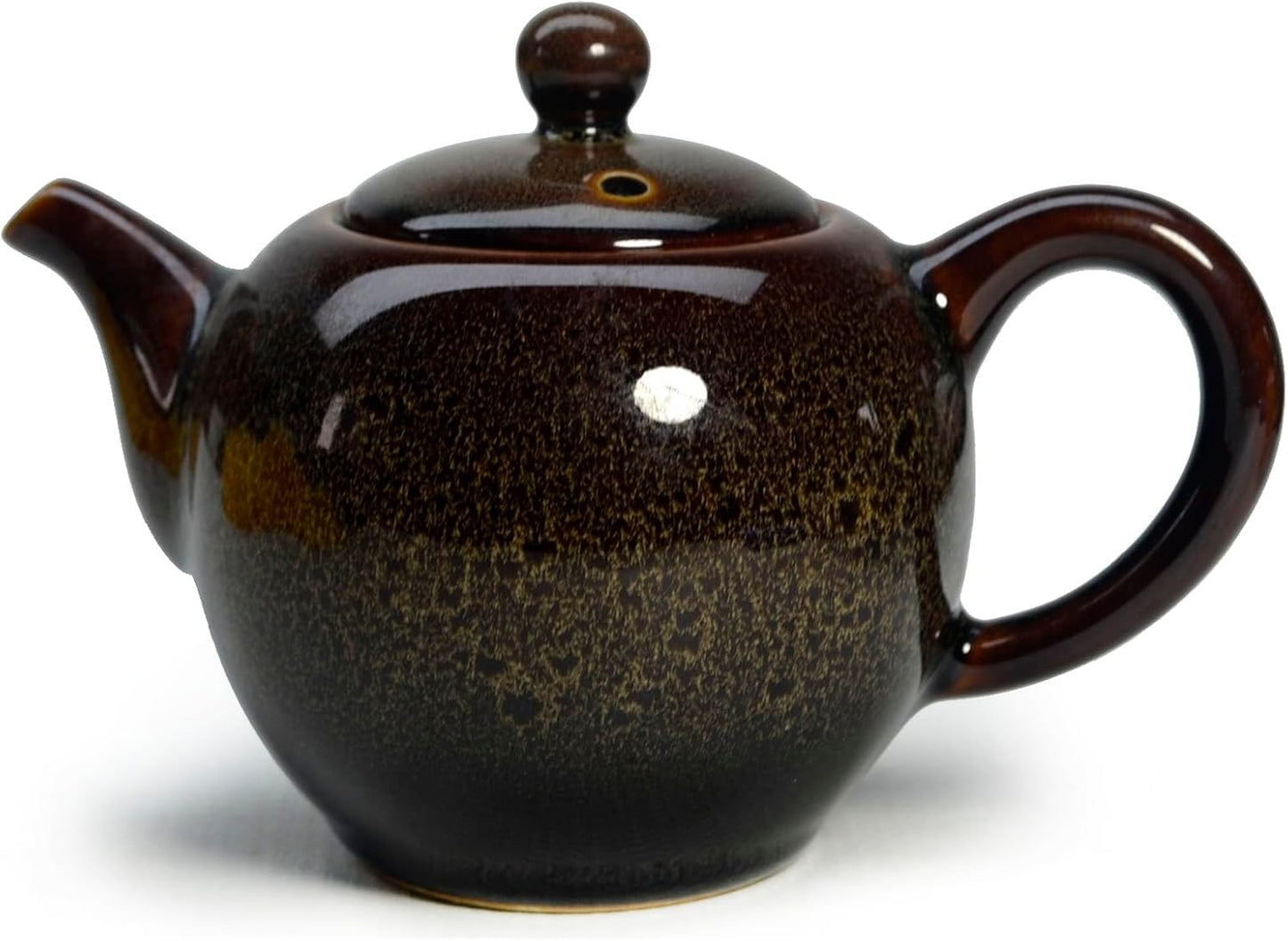 9oz Liang Baobao Porcelain Teapot - Small Chinese Tradition Kiln-Changed Glazed Ceramic Tea Kettle for Coffee