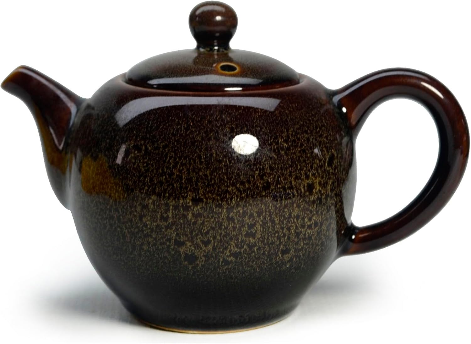 9oz Liang Baobao Porcelain Teapot - Small Chinese Tradition Kiln-Changed Glazed Ceramic Tea Kettle for Coffee