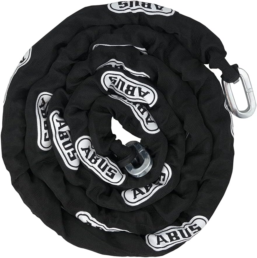 ABUS 10KS 10ft x 5/16" Steel Security Chain + 190CS/60 Combination Padlock for Bikes, Containers, Trailers & ATVs