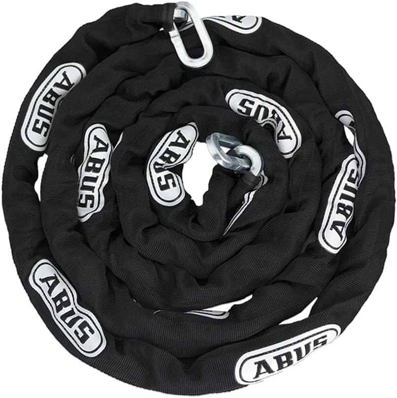 ABUS High Security Chain with Combination Padlock - 10ft x 5/16" Thick Square Chain for Bikes, Containers, Trailers, ATV's, Motorcycles