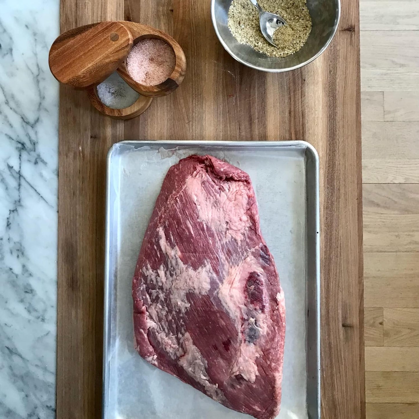 Acacia Wood Salt Cellar by Ironwood Gourmet - 4x4x2.5 Inches, Appalachian Design, Brown Color