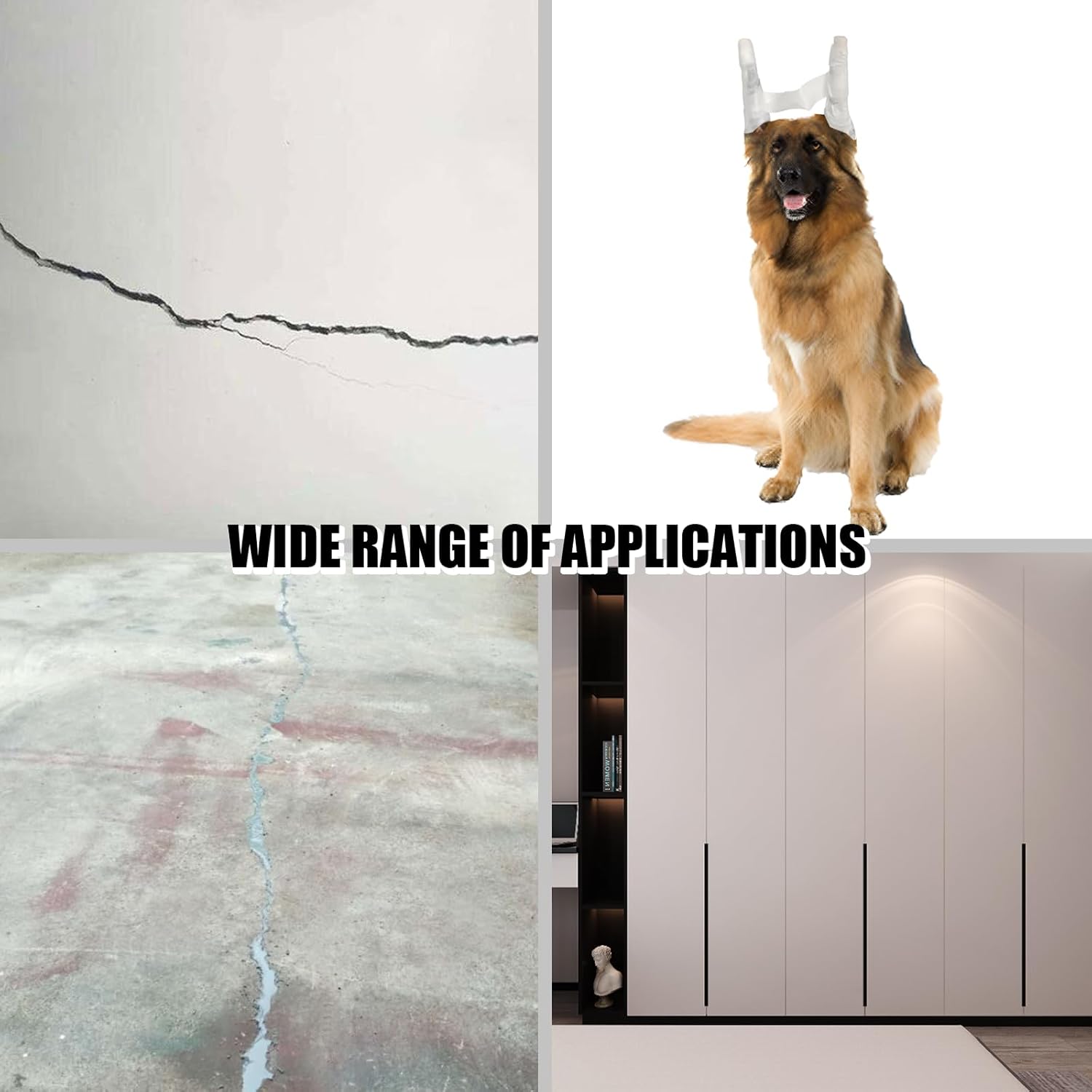 Acuteye 1/4 Inch EPDM Rubber Foam Caulk Saver - White Weather Strip Seal for Concrete Joints, Wall Cracks, Driveway - 16.4' Joint Filler