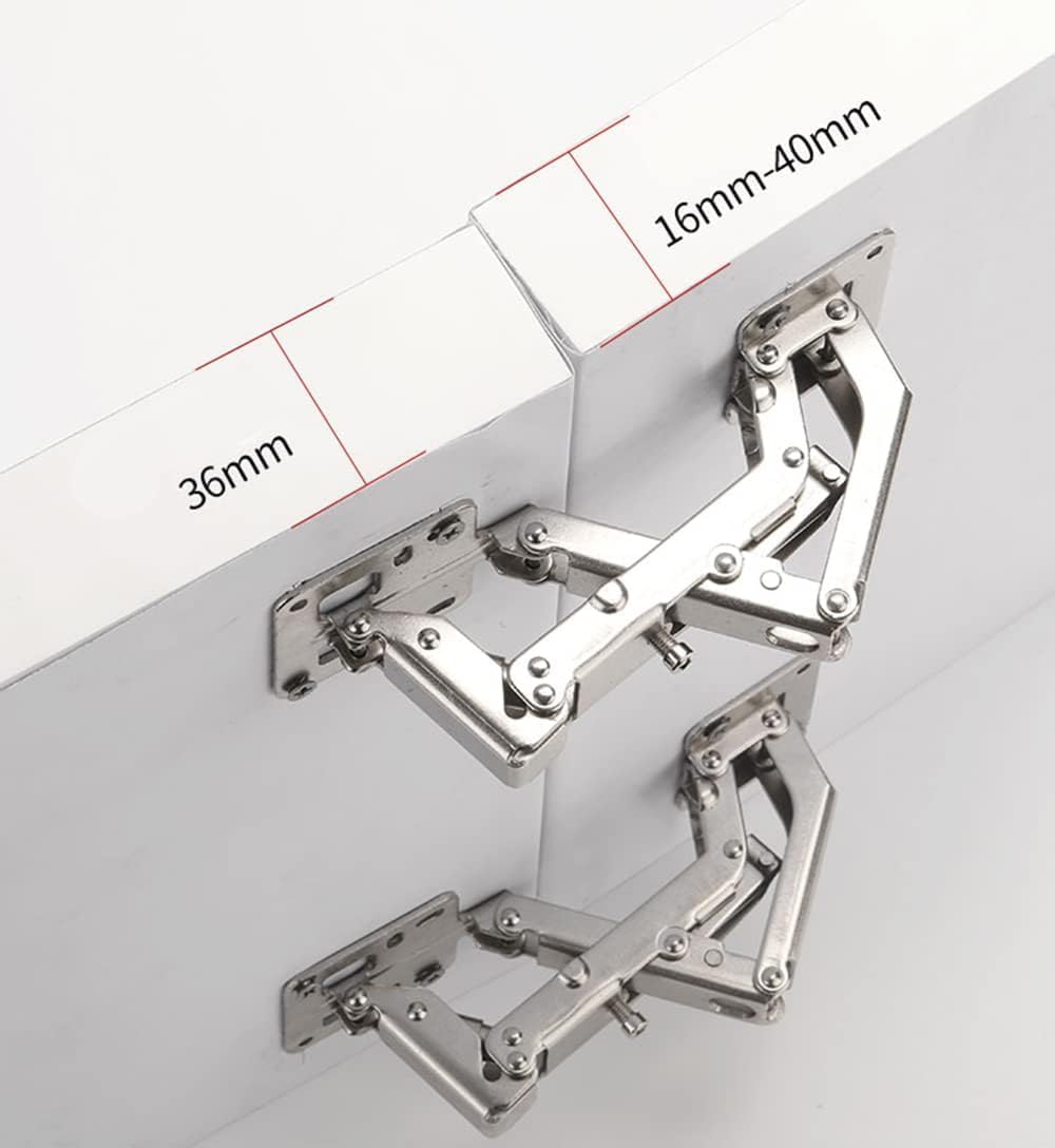 Adjustable 170 Degree Frameless Cabinet Door Hinge Set with Soft Close - 4 Pieces