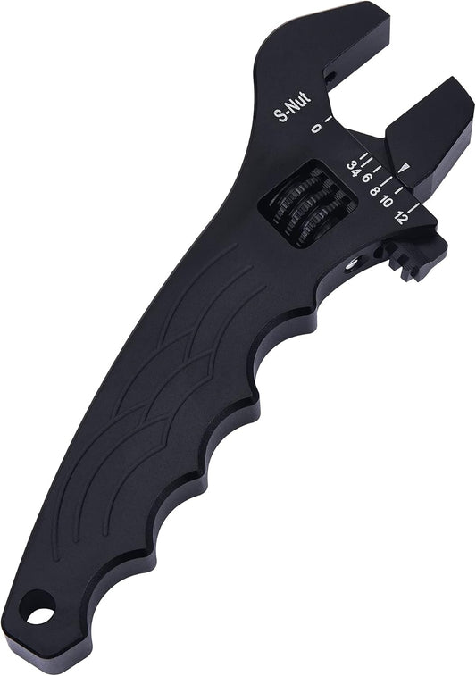 Adjustable 3AN-12AN Black Aluminum AN Fitting Hose Wrench by EVIL ENERGY