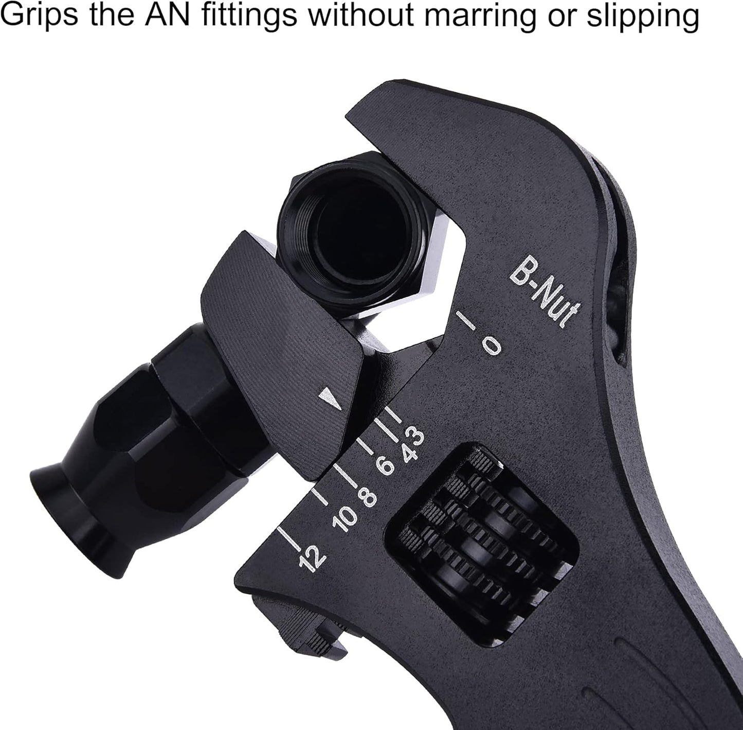 Adjustable 3AN-12AN Black Aluminum AN Fitting Hose Wrench by EVIL ENERGY