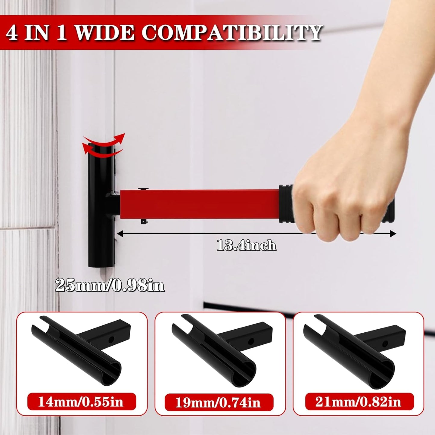 Adjustable 4-in-1 Door Hinge Gap Adjustment Tool for Residential & Commercial Use