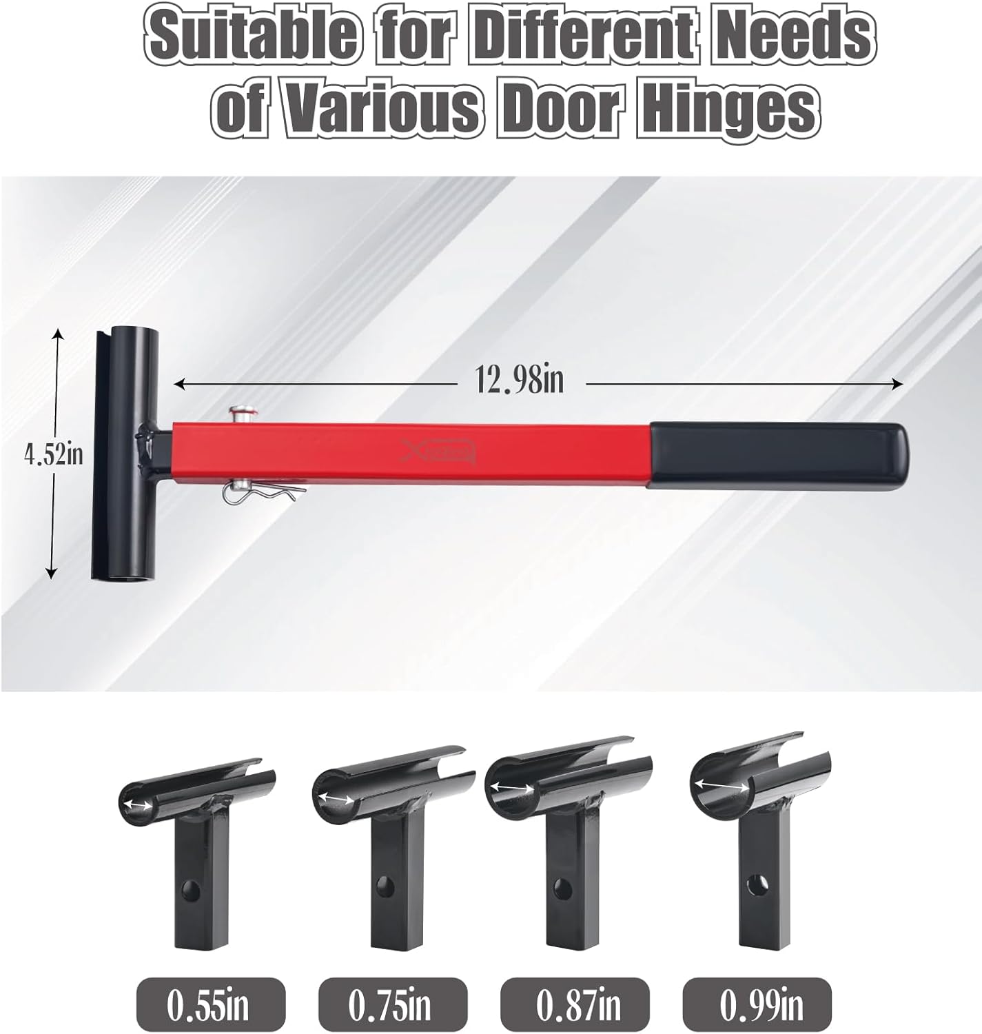 Adjustable 4-in-1 Door Hinge Gap Wrench Tool - High Carbon Steel with Comfortable Grip - Ideal for Commercial and Residential Doors - WildKart