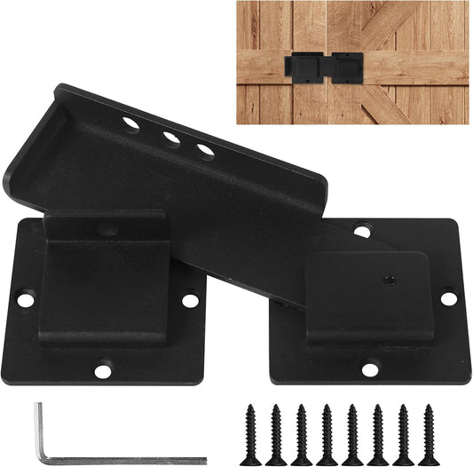 Adjustable 7.5" Aluminum Alloy Flip Gate Latch Lock with 3 Padlock Holes - Barn Door Hardware