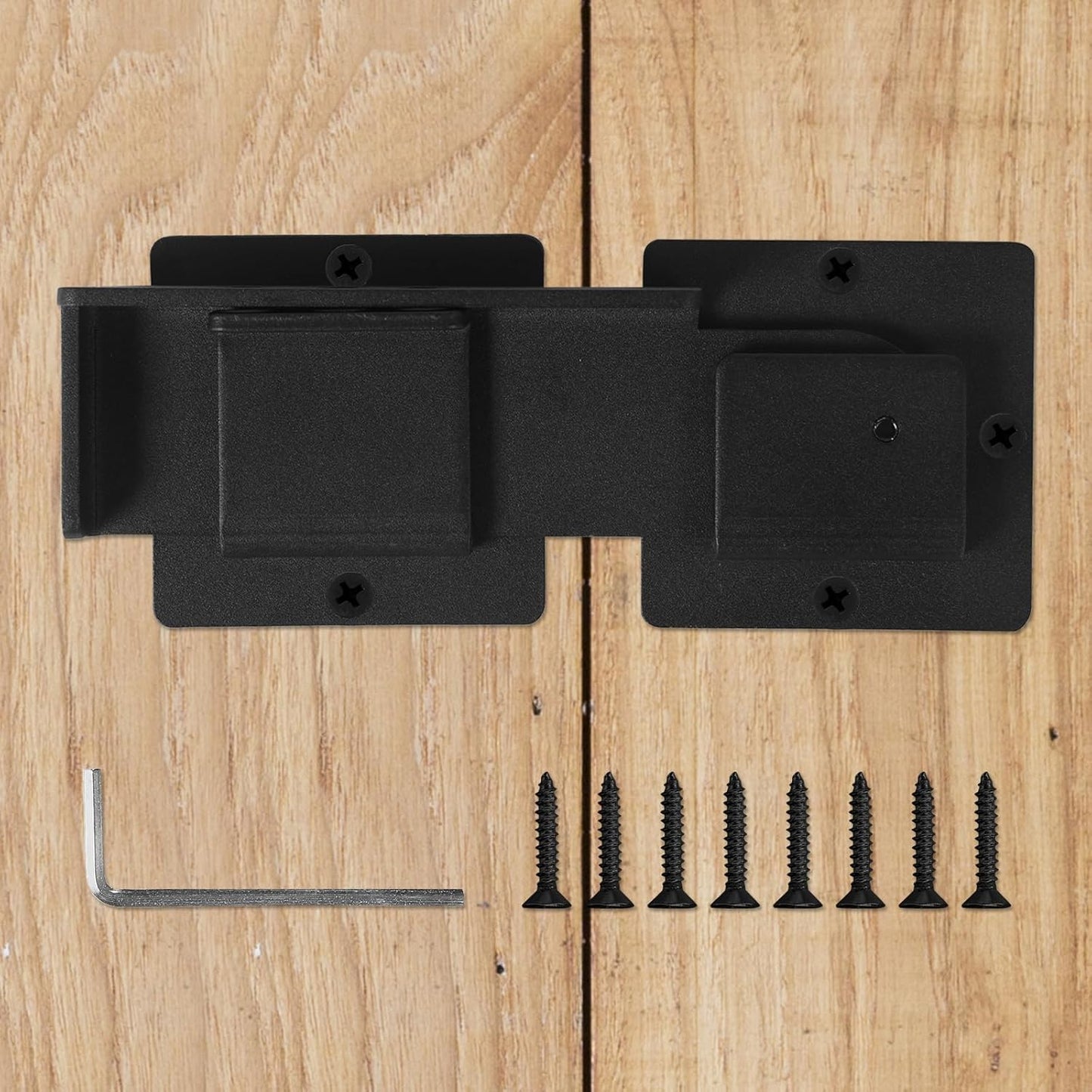 Adjustable 7.5" Aluminum Alloy Flip Gate Latch Lock with 3 Padlock Holes - Barn Door Hardware