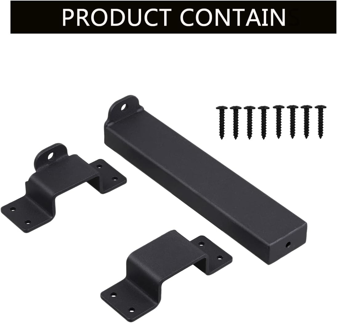 Adjustable 7.5" Heavy Duty Security Slide Latch Lock for Wooden Fences and Barn Doors with Padlock Hole - Interior and Outdoor Use