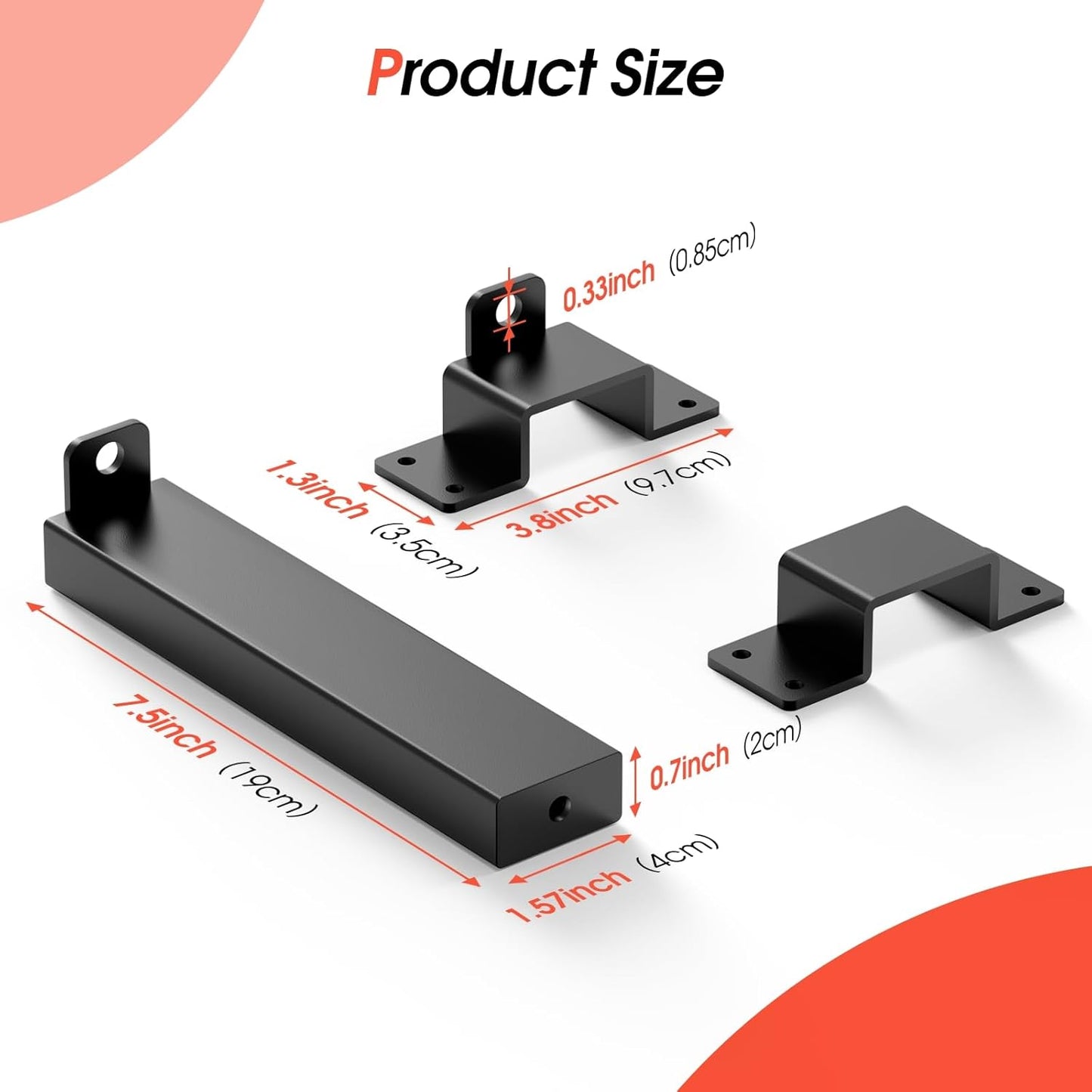 Adjustable 7.5" Slide Gate Latch with Padlock Hole - Heavy Duty Latch for Wooden Fences, Barn Doors, Outdoor Spaces - WildKart