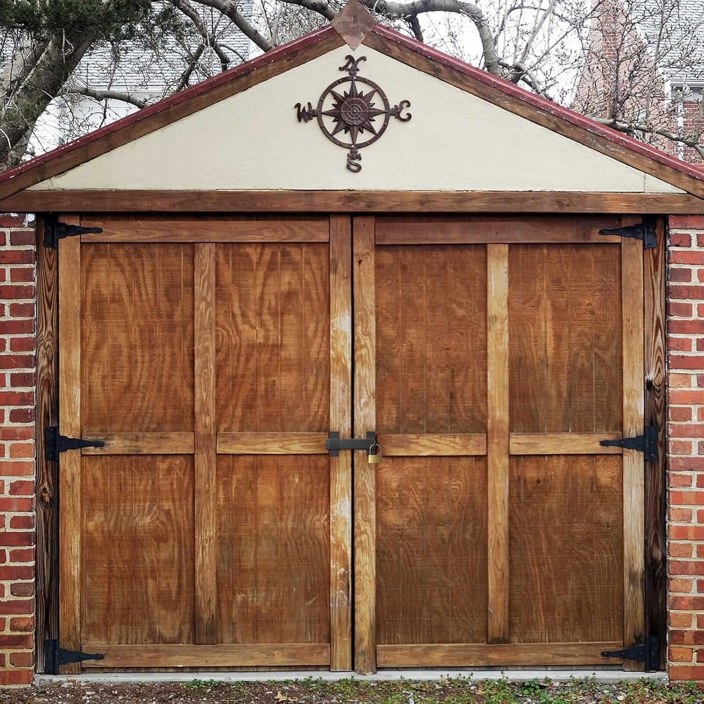 Adjustable 7.5" Slide Gate Latch with Padlock Hole - Heavy Duty Latch for Wooden Fences, Barn Doors, Outdoor Spaces - WildKart