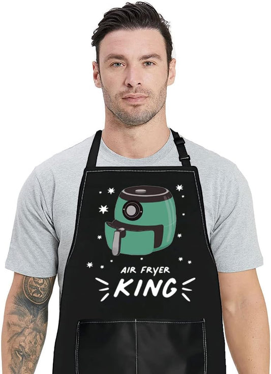 Adjustable Air Fryer Oven Apron with Pockets - Ideal Gift for Air Fryer Enthusiasts and Chefs