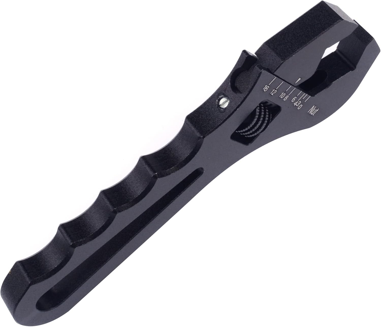 Adjustable Aluminum AN Fitting Wrench 3AN-16AN Spanner Tool for Hose Fitting Adapter, Lightweight Black