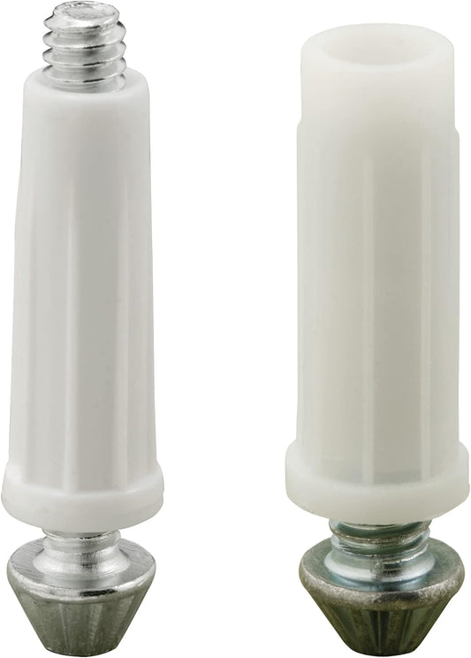 Adjustable Bi-Fold Door Bottom Pivot Kit with Steel Pivot Tips - Set of 2 Pairs, 3/8 In. and 7/16 In. Plastic Bases