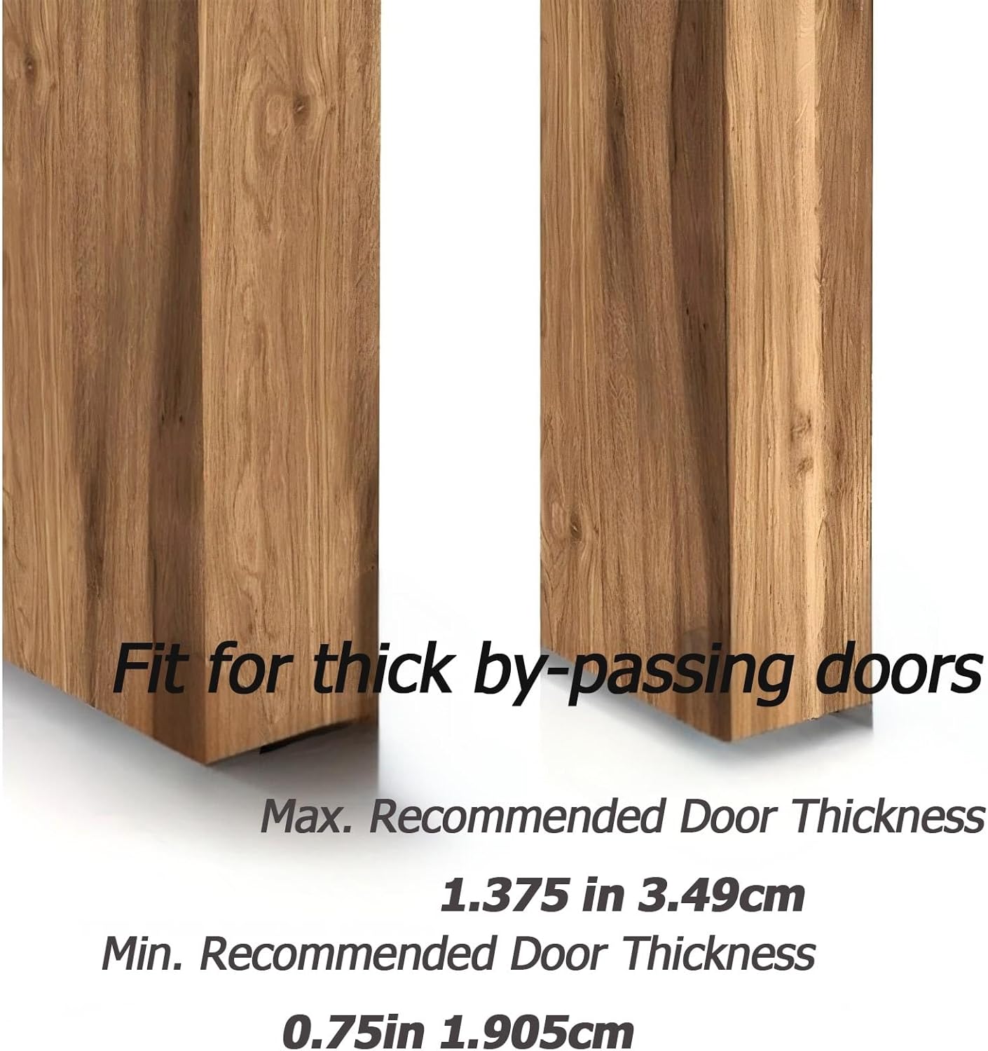 Adjustable Bypass Sliding Door Guide for 3/4 or 1-3/8 inch Doors - 5 Pack White - CAMGJORT N 6761