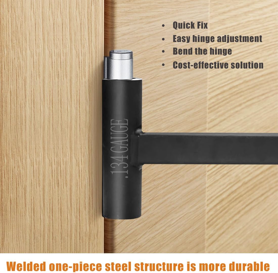 Adjustable Door Hinge Bender Tool for Commercial Doors - Heavy Duty .134 and .180 Gauge Hinges Gap Adjusting Wrench - Standard Door Repair Kit