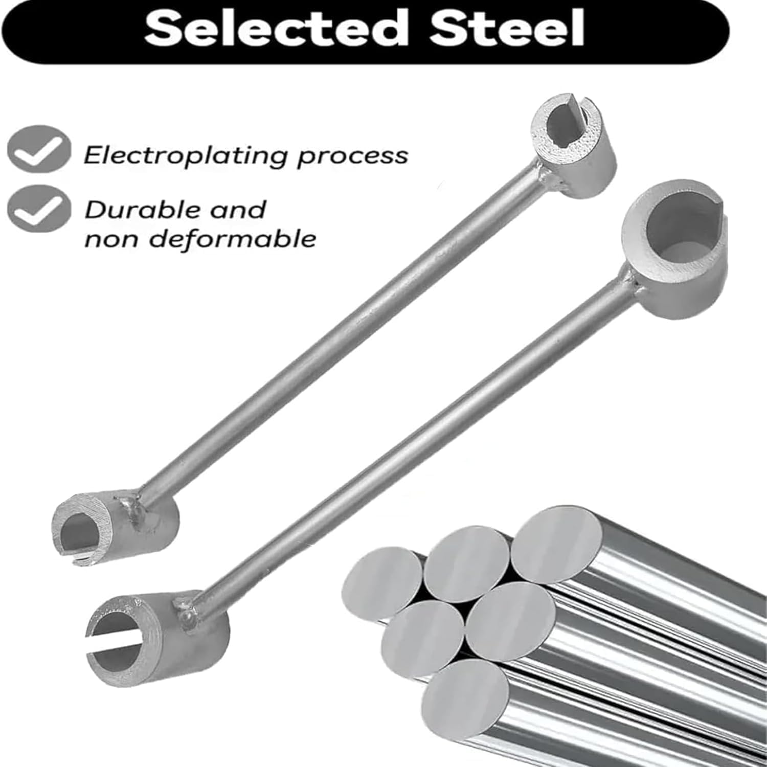 Adjustable Door Hinge Repair Spanner Wrench - Upgrade Steel Double-head Tool for Round Bolt Standard Gauge - 1 PC (18-24.5mm)