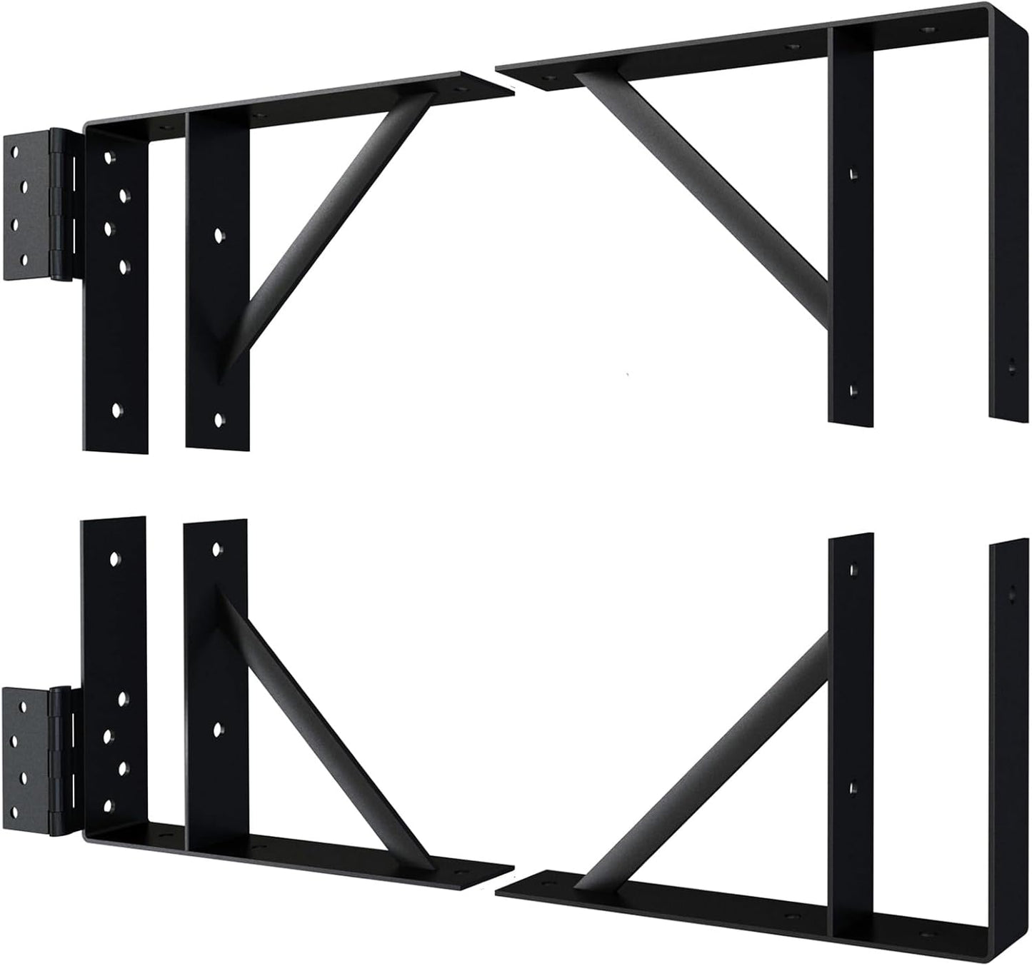 Adjustable Heavy Duty Gate Corner Brace Bracket for Wooden Fence, Driveway, and Corral Gates - Anti Sag Gate Kit for Wood Windows