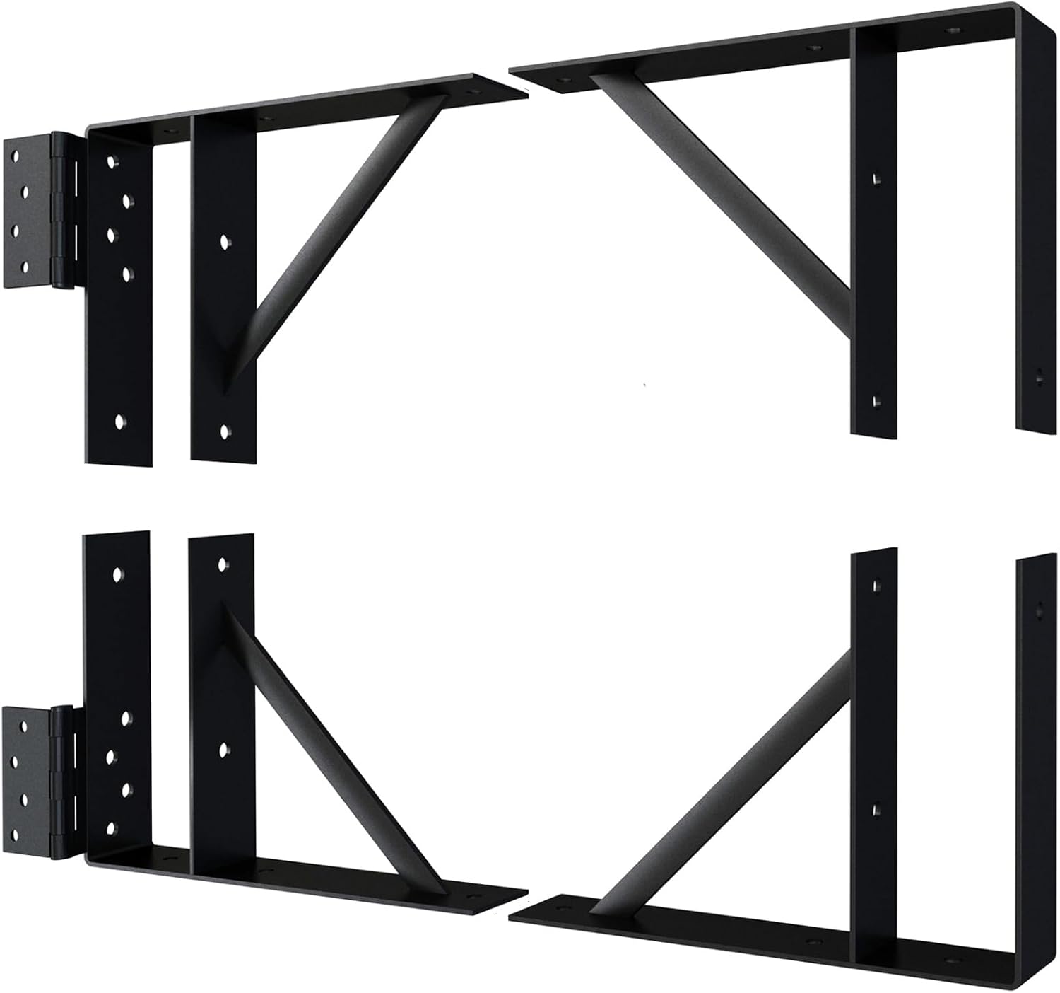 Adjustable Heavy Duty Gate Corner Brace Bracket for Wooden Fence, Driveway, and Corral Gates - Anti Sag Gate Kit for Wood Windows