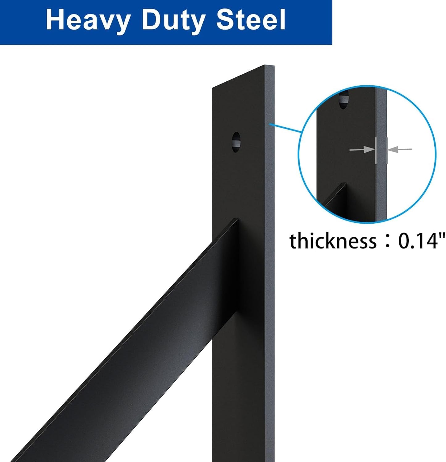 Adjustable Heavy Duty Gate Corner Brace Bracket for Wooden Fence, Driveway, and Corral Gates - Anti Sag Gate Kit for Wood Windows