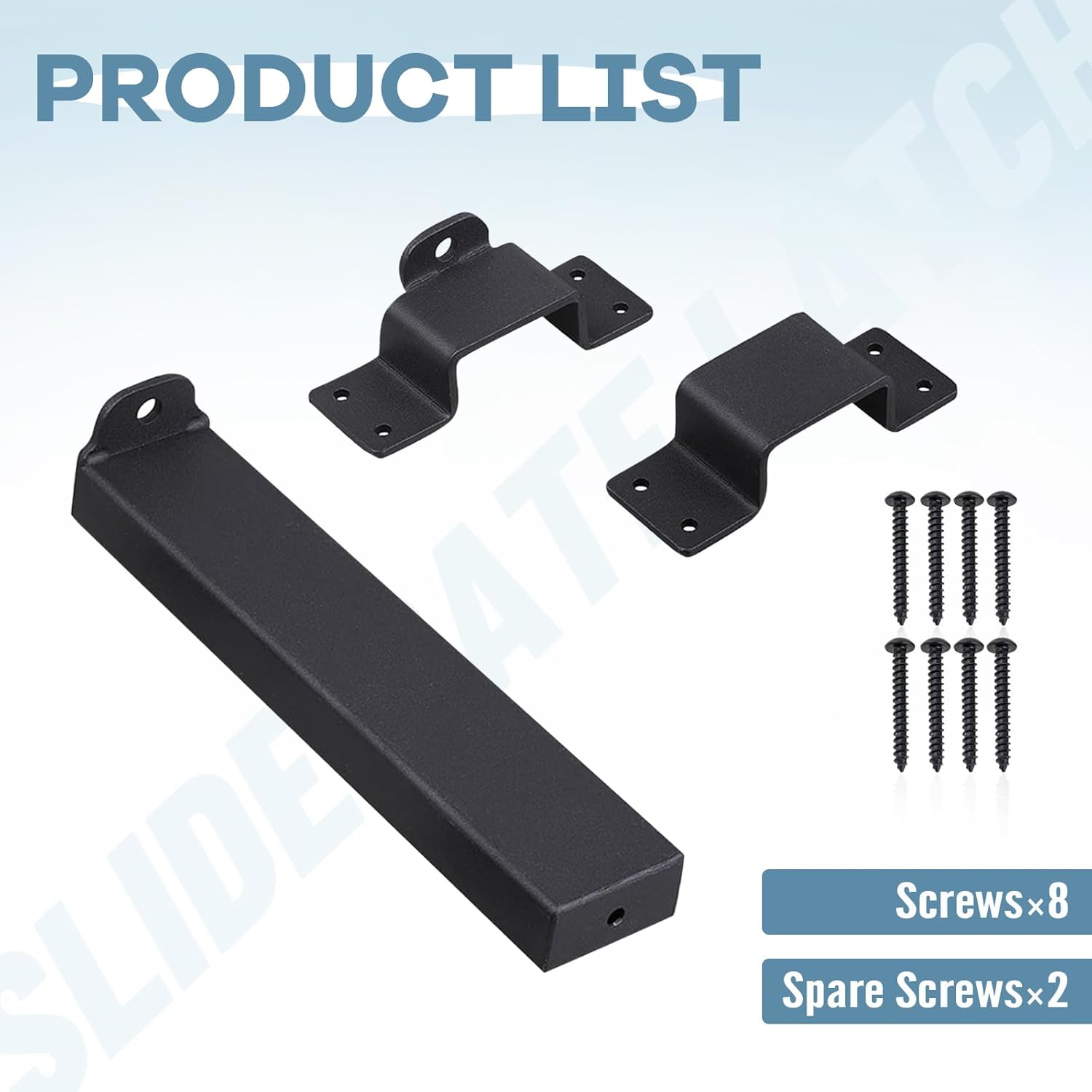 Adjustable Heavy Duty Slide Gate Latch Lock for Wooden Fences and Doors - Maibiansm Sliding Latch with Padlock Hole - Indoor/Outdoor Security Locks