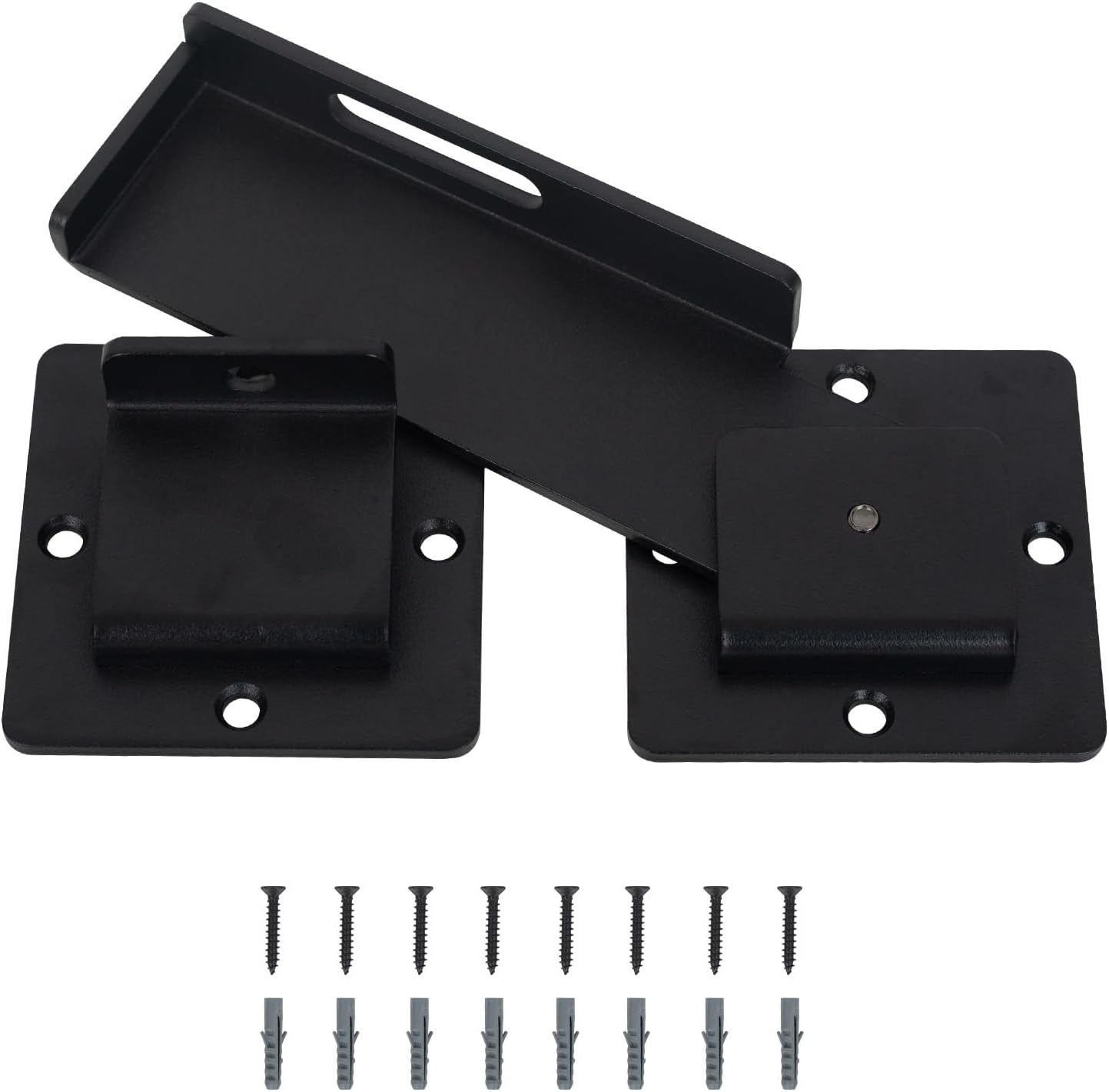 Adjustable Heavy Duty Steel Gate Latch Lock with Padlock Hole for Swing Open Doors - Ideal for Outdoor Gates, Fences, Barns, Sheds, Garages, and Yards - WildKart