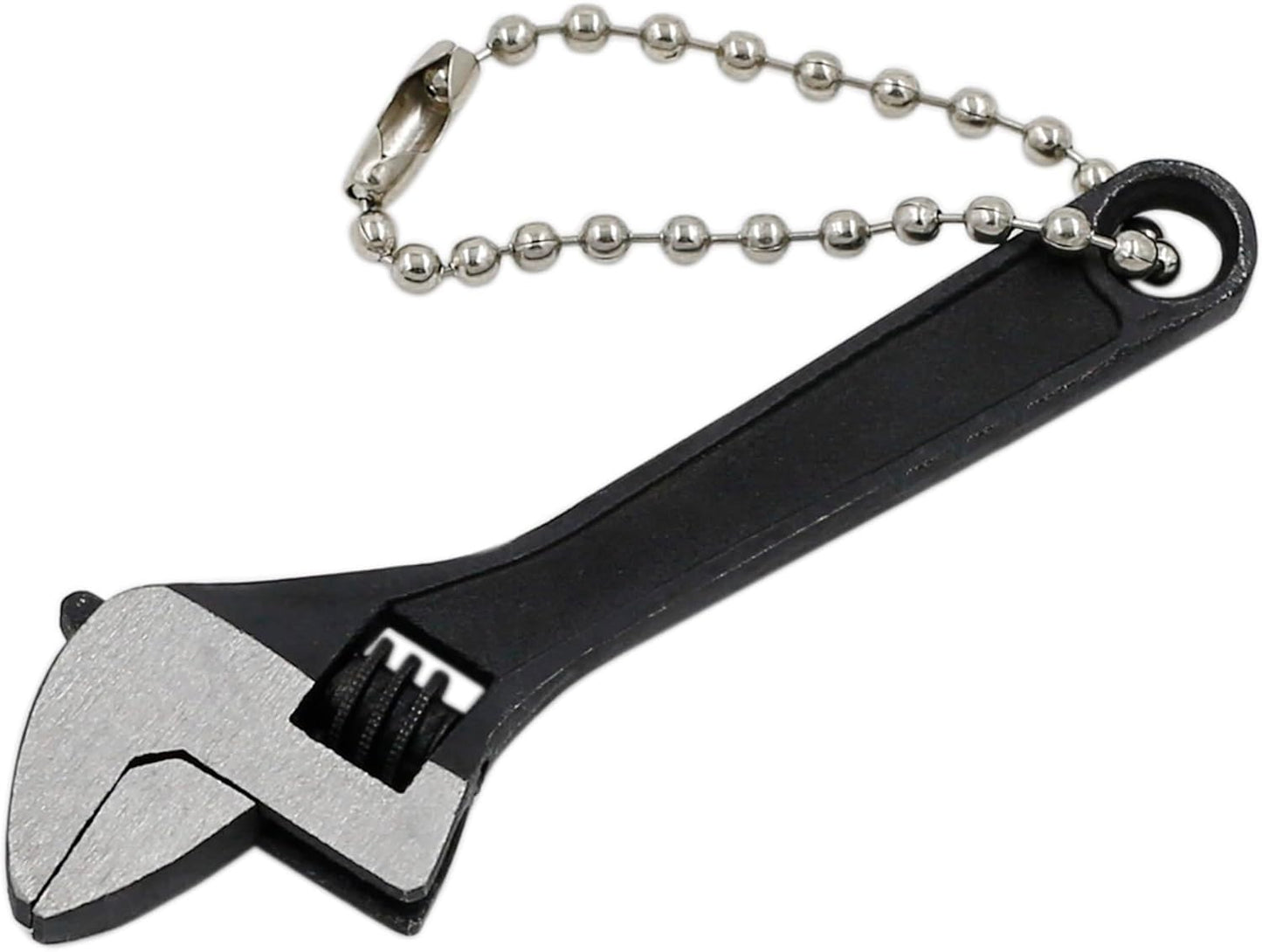 Adjustable Mini Size Black Spanner Nut Wrench Tool with 2.5" Jaw Capacity for Tight Spaces