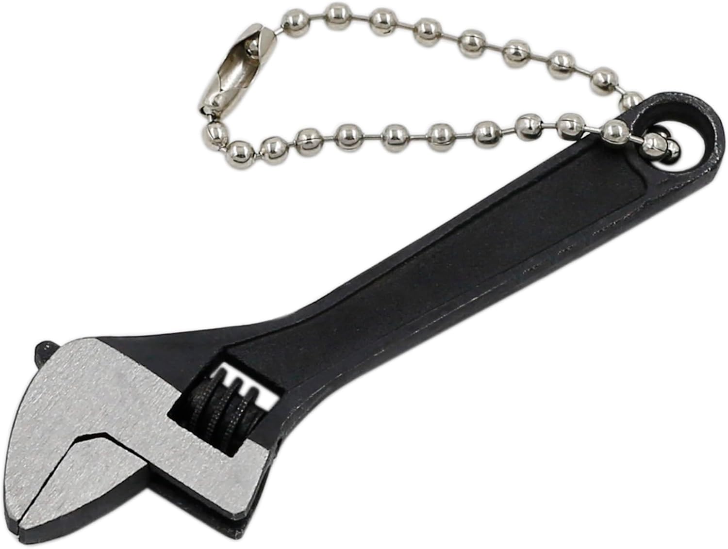 Adjustable Mini Size Black Spanner Nut Wrench Tool with 2.5" Jaw Capacity for Tight Spaces