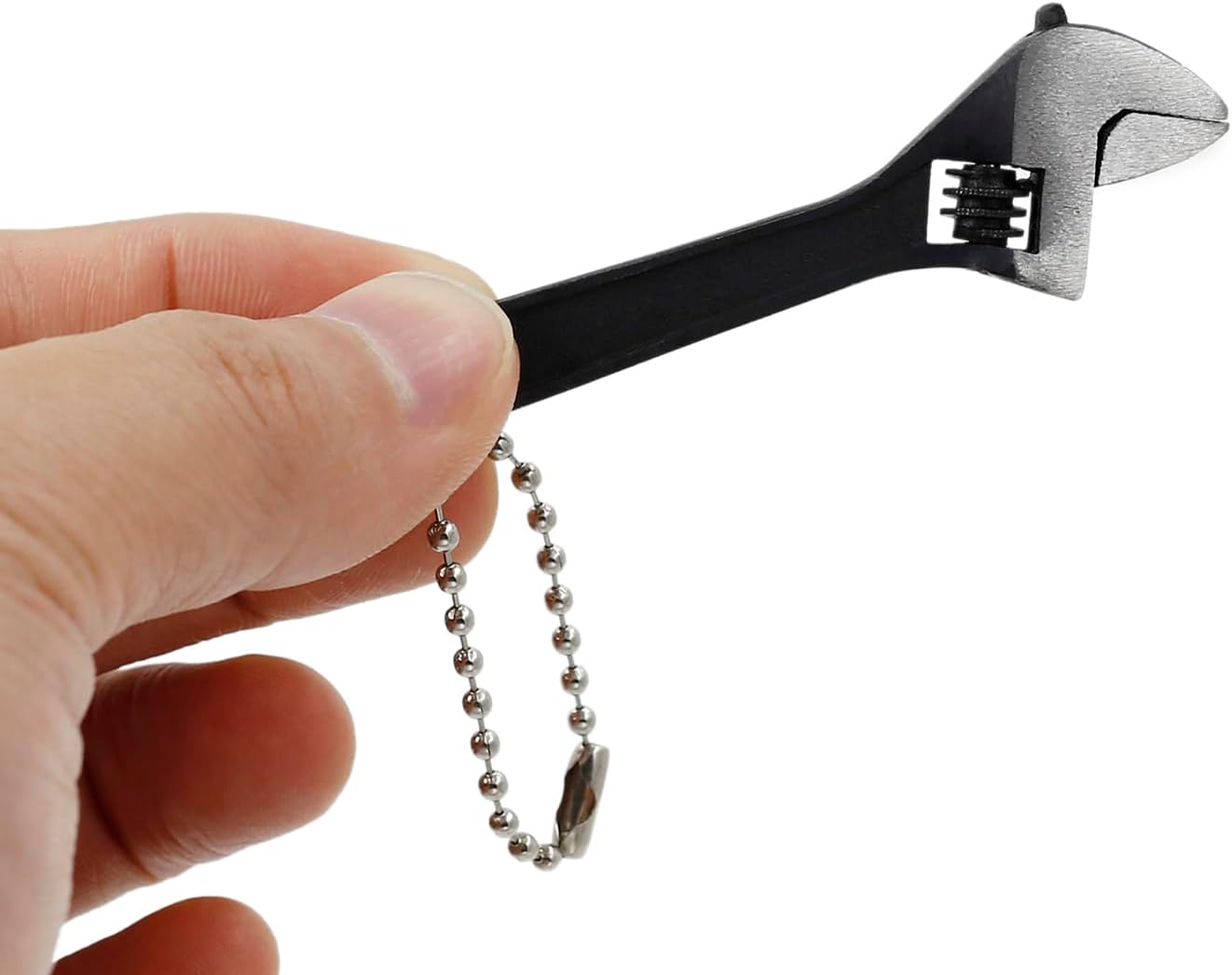 Adjustable Mini Size Black Spanner Nut Wrench Tool with 2.5" Jaw Capacity for Tight Spaces