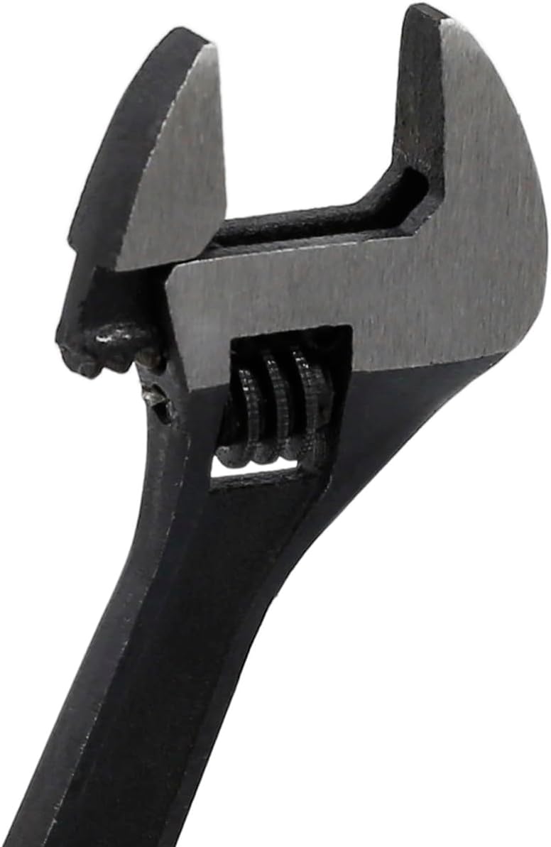 Adjustable Mini Size Black Spanner Nut Wrench Tool with 2.5" Jaw Capacity for Tight Spaces