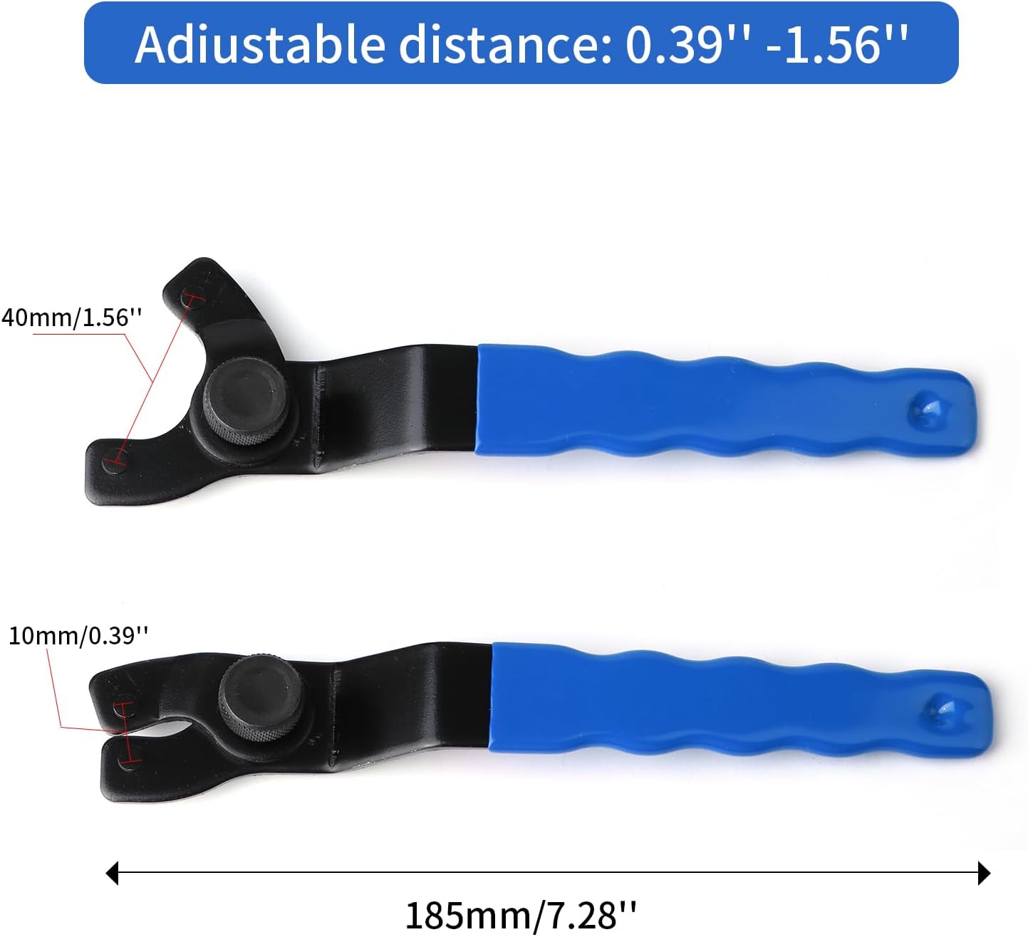 Adjustable Pin Wrench for Angle Grinder Machine - Grinder Spanner Wrench in Blue Color by KINMINGZHU