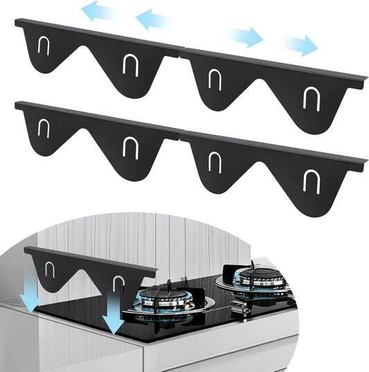 Adjustable Stainless Steel Stove Gap Cover 2 Pack for Kitchen, Oven, and Counter - 13.8" to 27.6