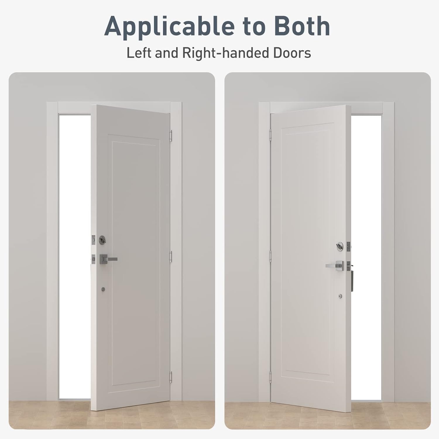 Adjustable Tension Self Closing Door Hinges 3.5 Inch, Brushed Nickel Finish, UL Listed, 1 Pack