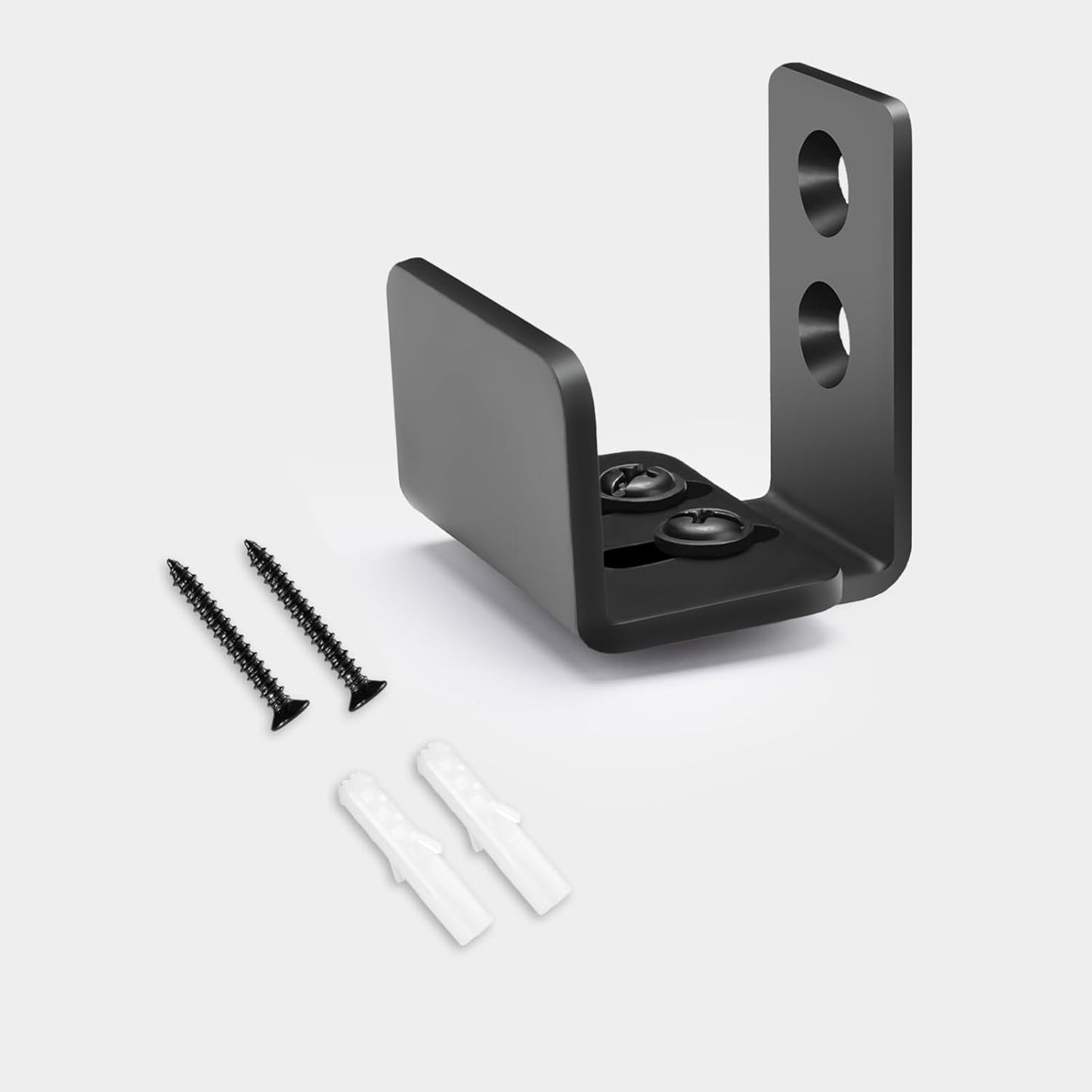 Adjustable U-Shape Sliding Barn Door Floor Guide with Wall Mount System - 1 Pack