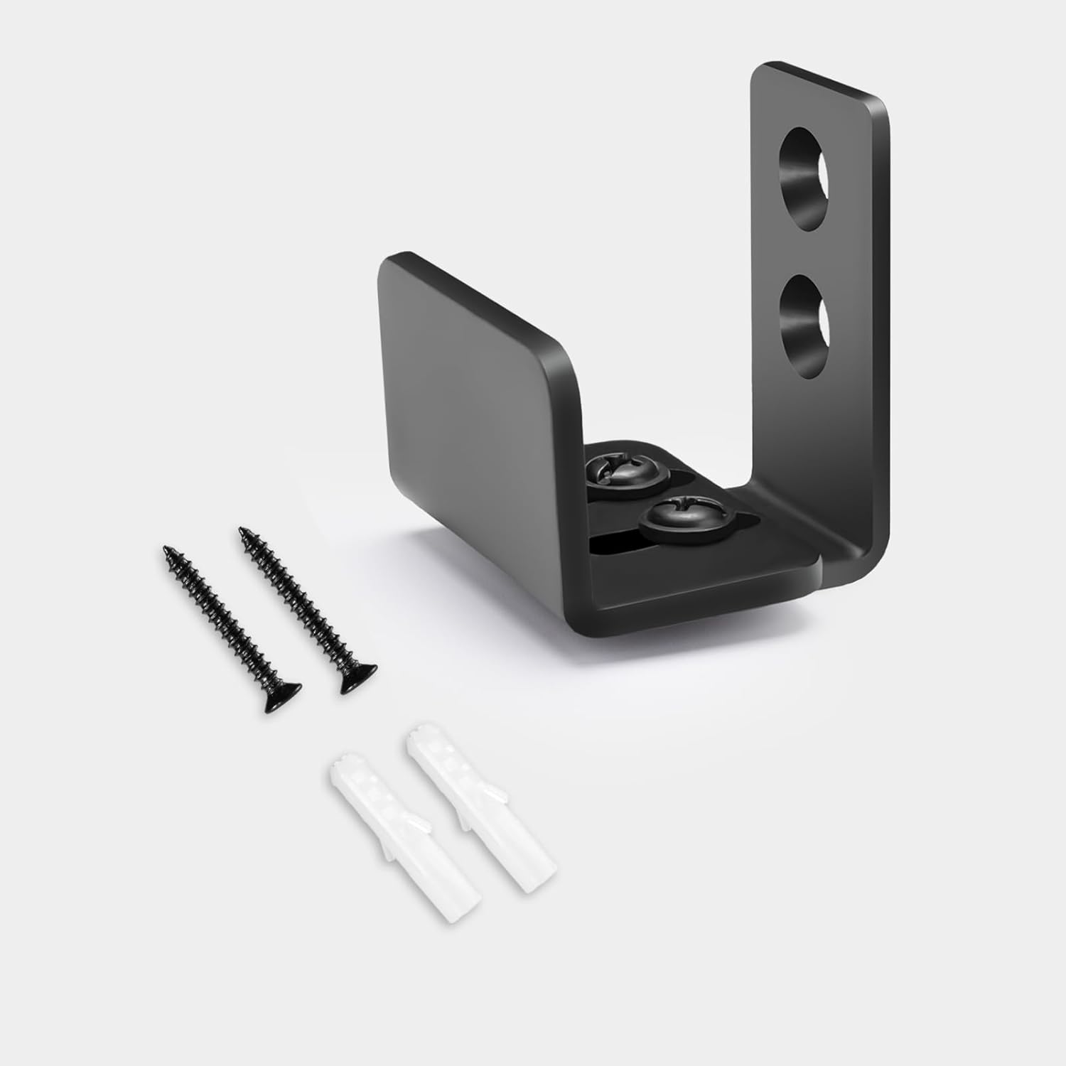 Adjustable U-Shape Sliding Barn Door Floor Guide with Wall Mount System - 1 Pack