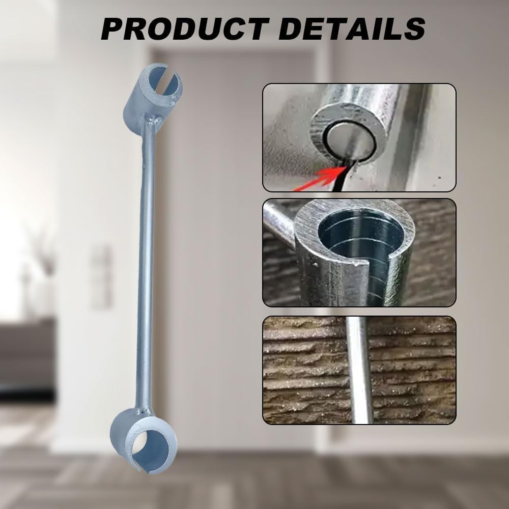 Adjustable Wrench Tool for Standard Door Hinge Repair - Heavy Duty Gap Adjusting Spanner Key - Round Bolt Standard Gauge - 14-18mm - 1PC
