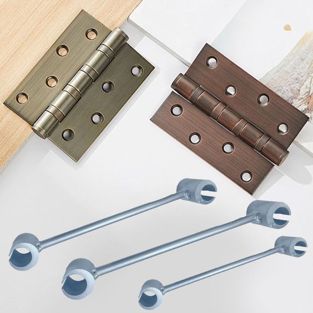 Adjustable Wrench Tool for Standard Door Hinge Repair - Heavy Duty Gap Adjusting Spanner Key - Round Bolt Standard Gauge - 14-18mm - 1PC