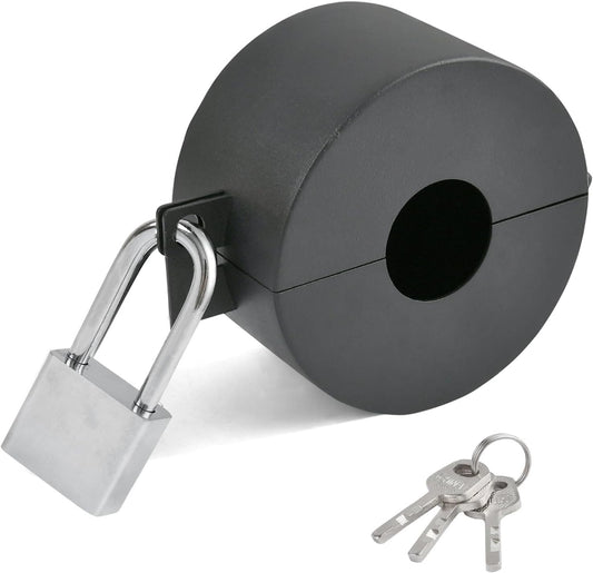 Aemygo Door Knob Lock Out Device with Padlock for Child Safety - Prevents Turning & Operating Handle, Disable Access to Keyhole - WildKart