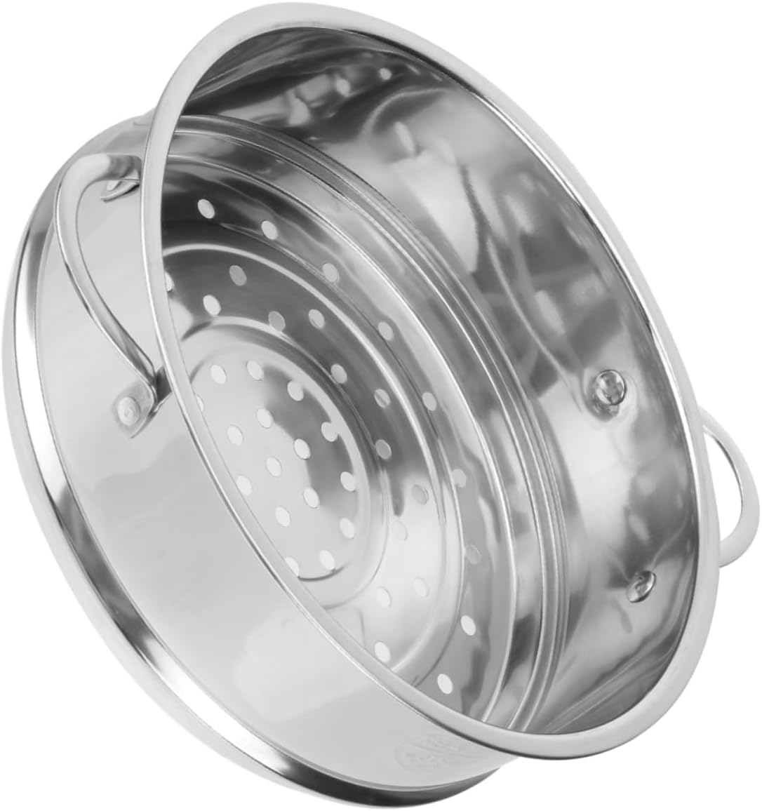 Aerowake 304 Stainless Steel Dim Sum Steamer Basket - Perfect for Rice, Buns, Eggs, and Seafood