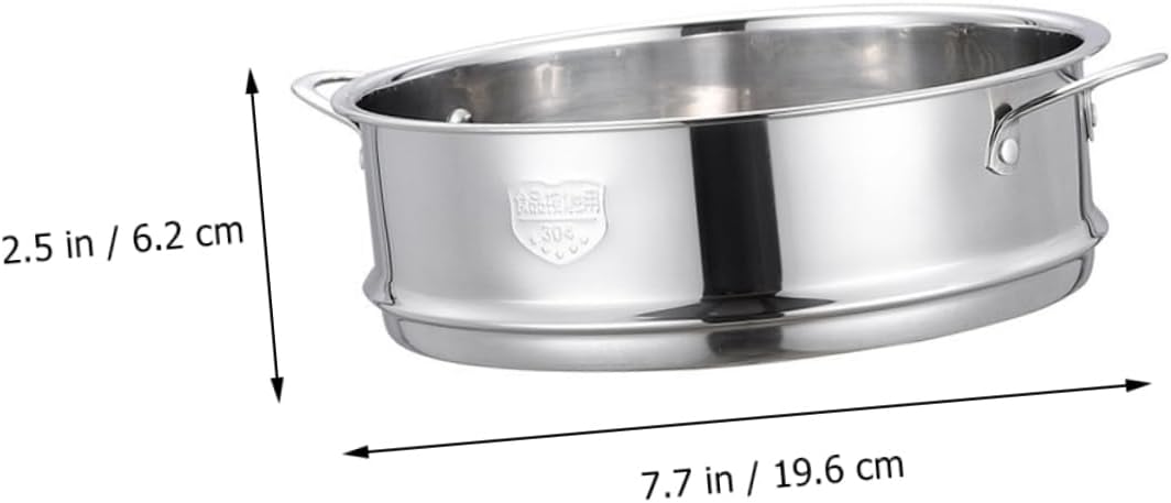 Aerowake 304 Stainless Steel Dim Sum Steamer Basket - Perfect for Rice, Buns, Eggs, and Seafood