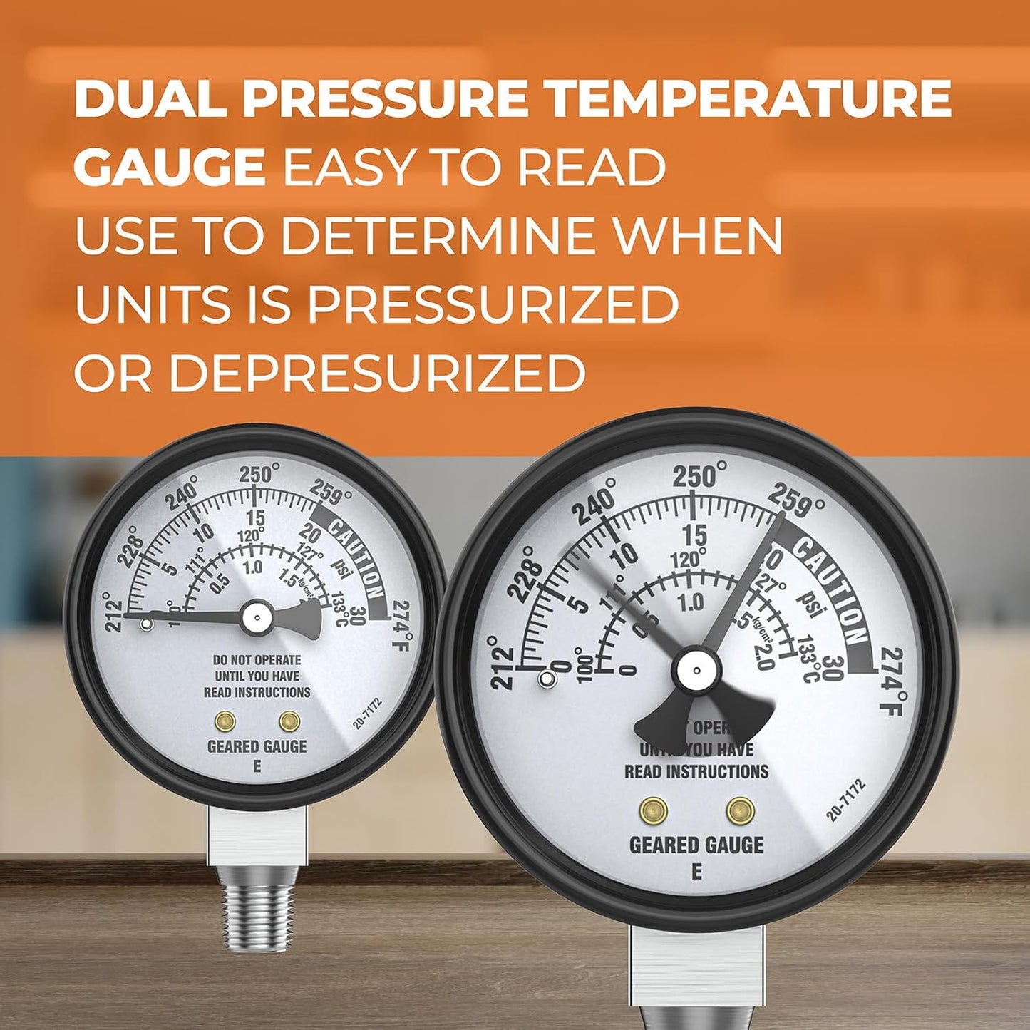 All American Pressure Cooker Canner Gauge Replacement Kit - Compatible with 1930-41.5 qt Models - Easy-to-Read Parts for All Pressure Cookers