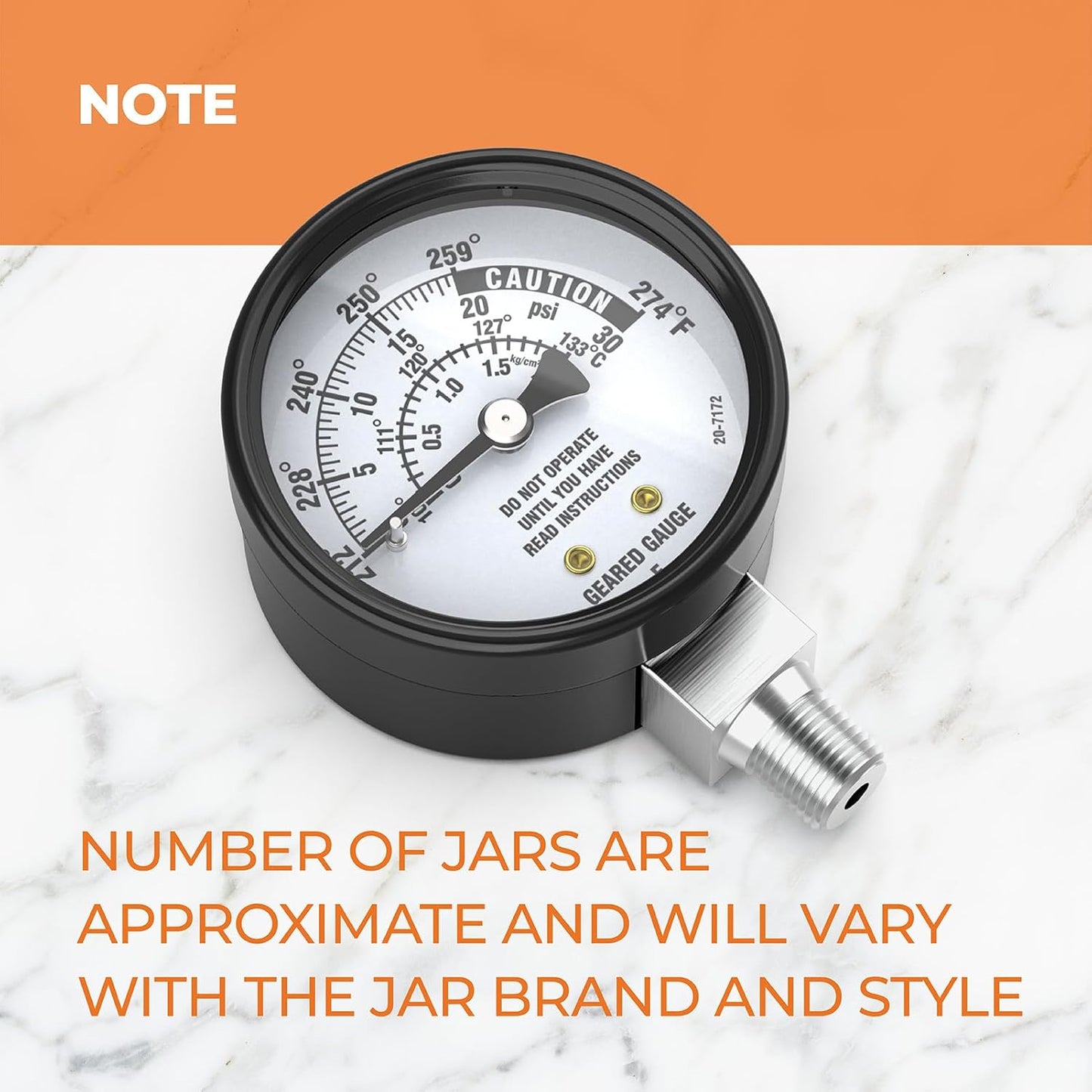 All American Pressure Cooker Canner Gauge Replacement Kit - Compatible with 1930-41.5 qt Models - Easy-to-Read Parts for All Pressure Cookers