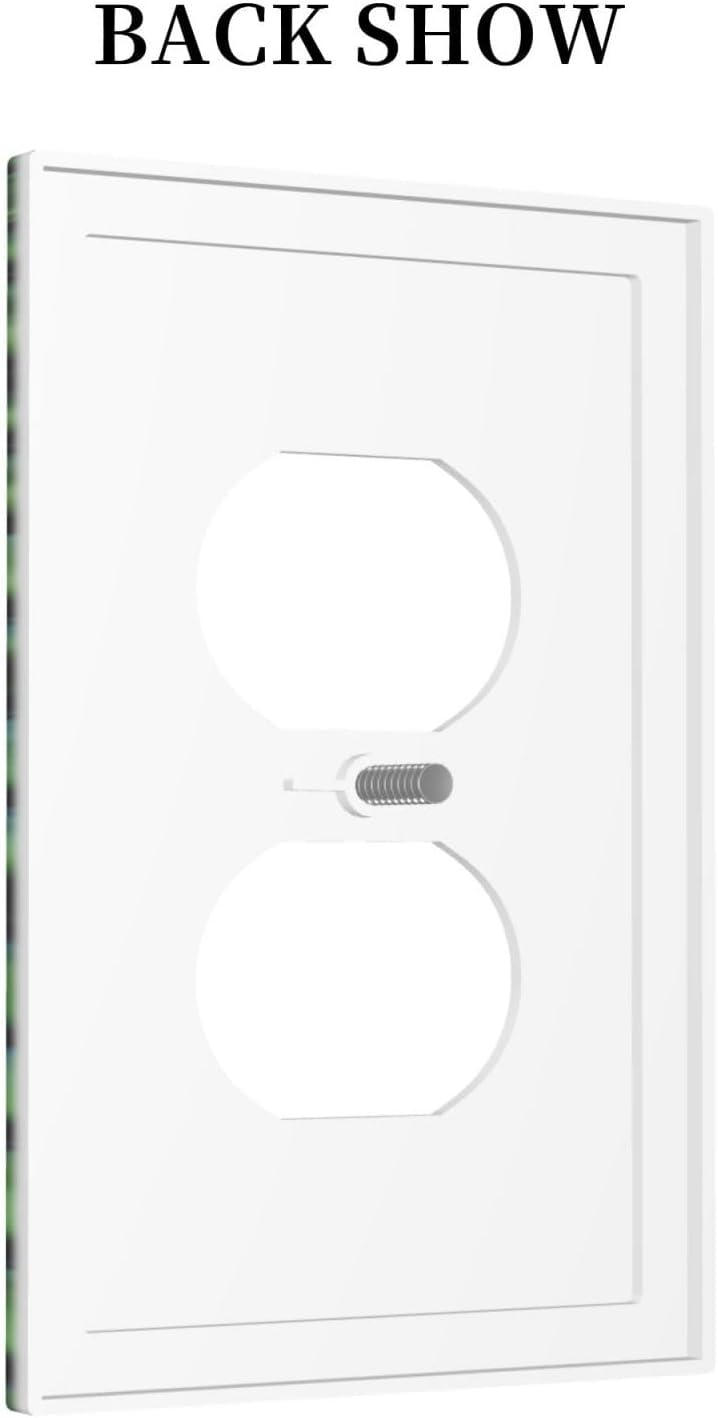 Alligator Skin Decorator Light Switch Cover for Single Duplex Outlet - 1 Gang Wall Plate - Mid Size 5" x 3