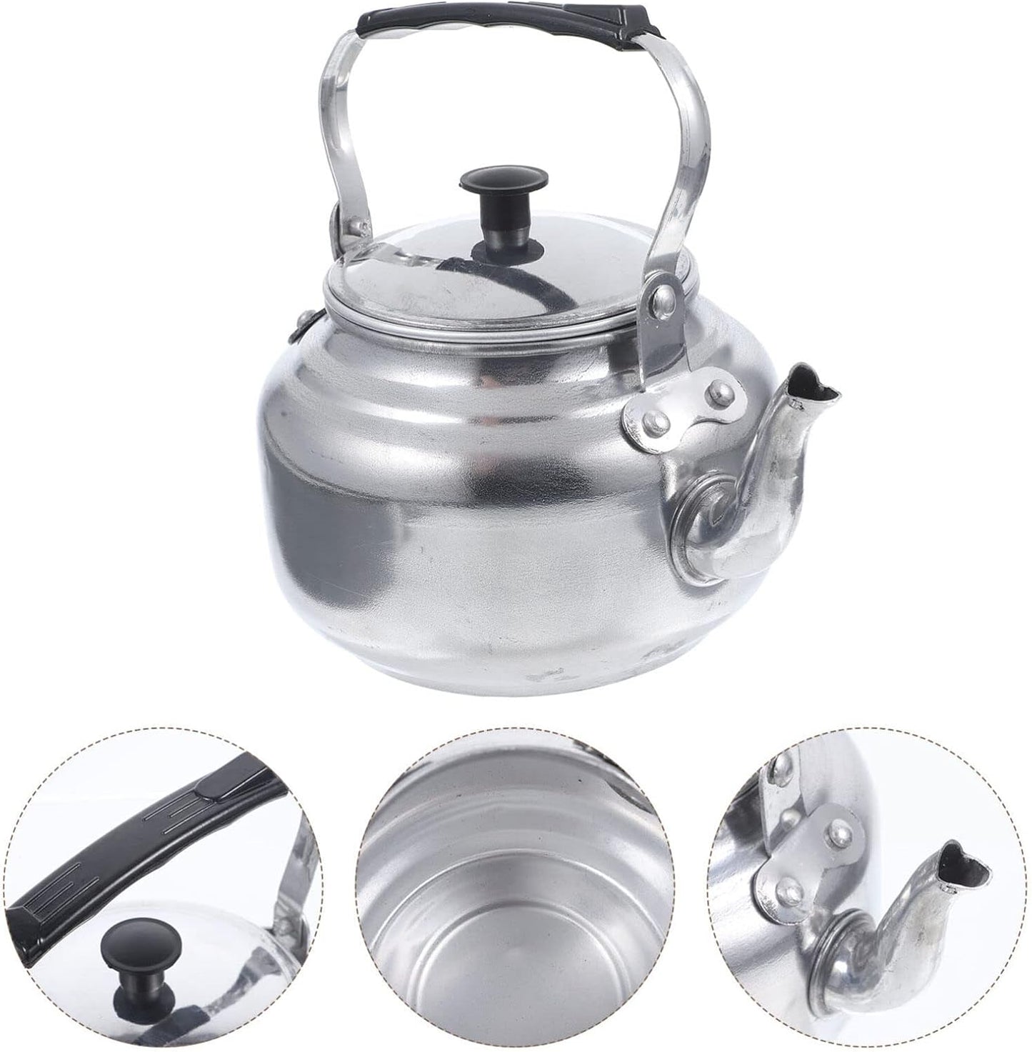 Aluminum Alloy Stovetop Teapot Kettle for Home Kitchen and Camping - 14cm