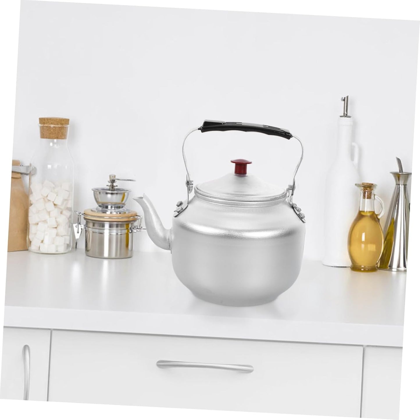 Aluminum Alloy Stovetop Teapot Kettle for Home Kitchen and Camping - 14cm
