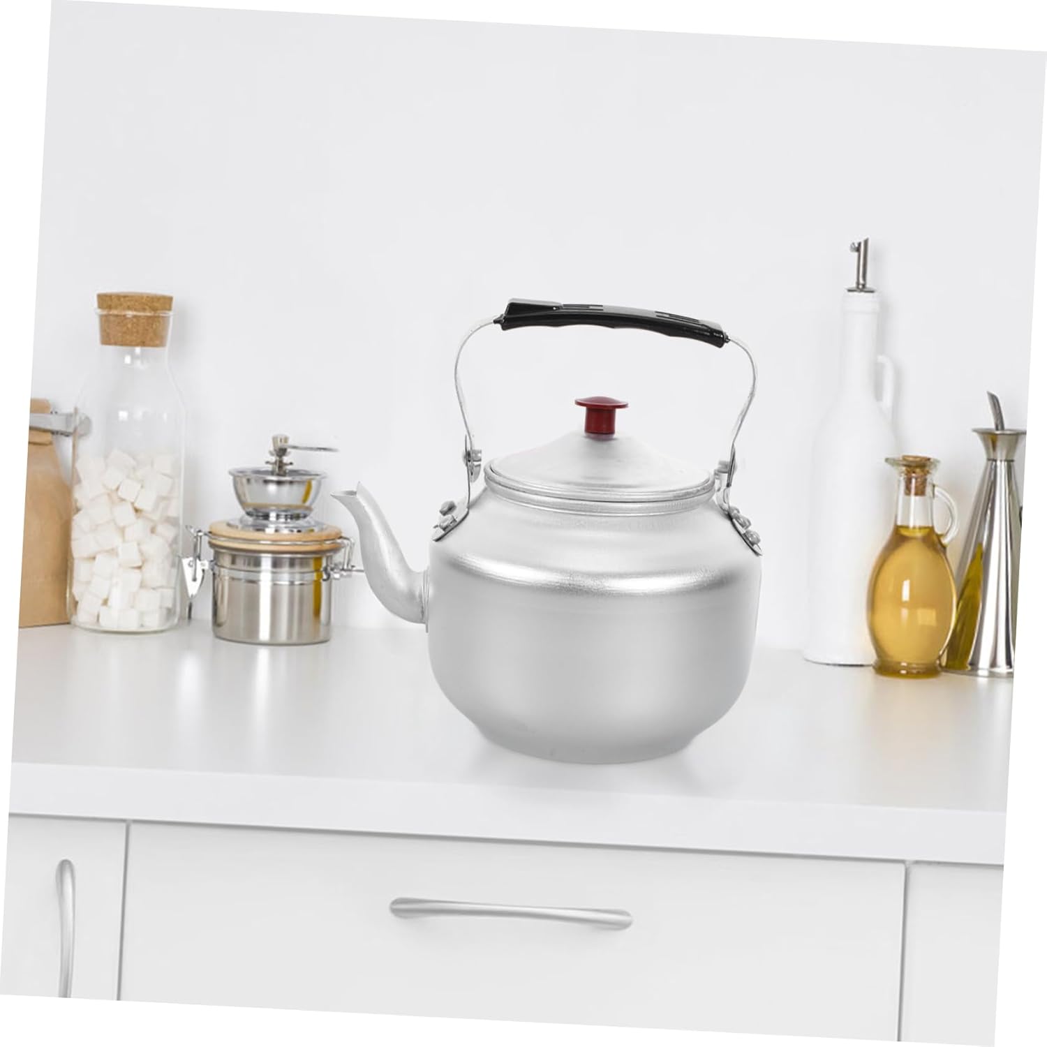 Aluminum Alloy Stovetop Teapot Kettle for Home Kitchen and Camping - 14cm