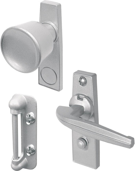 Aluminum Tulip Knob Latch Set with 1-3/4 In. Mounting Holes by Prime-Line K 5000