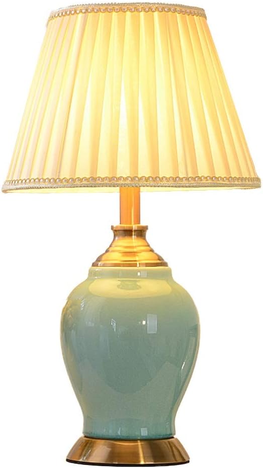 American Creative Ceramic Reading Lamp with Four Switch Modes - Ideal for Bedroom, Living Room, or Home Study - Multiple Styles Available